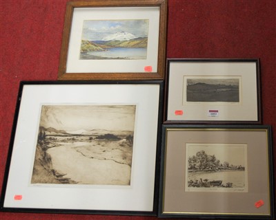 Lot 1053 - C Bygave - Edgefield landscape, artist proof...