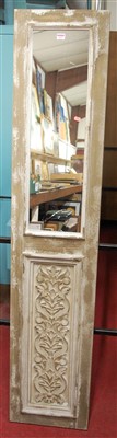 Lot 1072 - A contemporary carved and painted pine panel,...