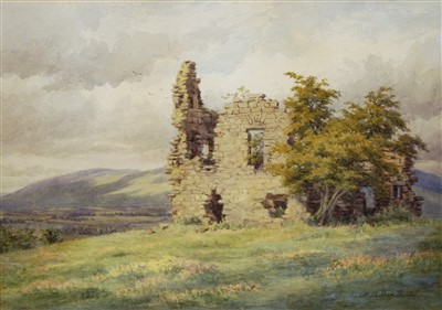 Lot 1051 - MB Brigham - Egglestone Abbey, watercolour,...