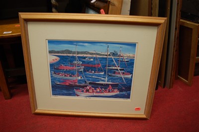 Lot 1082 - Assorted contemporary amateur oils and prints etc