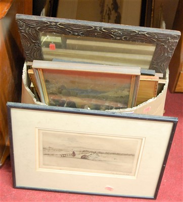 Lot 1084 - Assorted pictures and prints, to include...