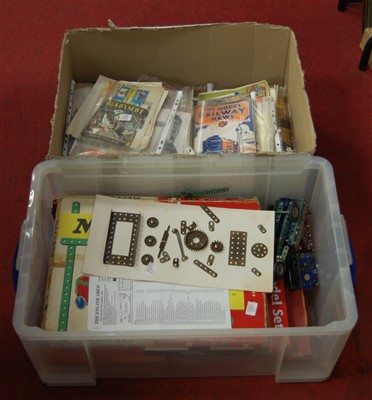 Lot 639 - A box containing a quantity of Meccano...