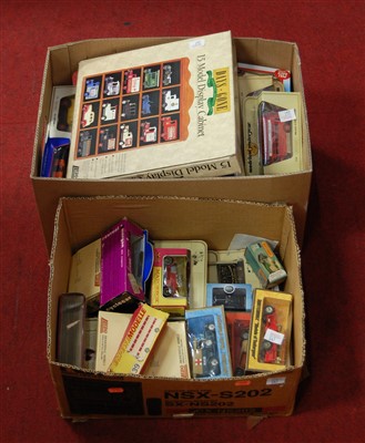 Lot 641 - Two boxes containing a quantity of diecast, to...