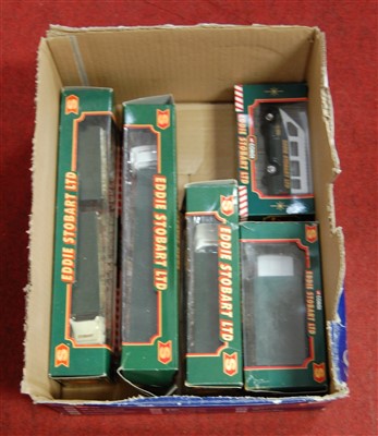 Lot 659 - A box containing five boxed Corgi Eddie...
