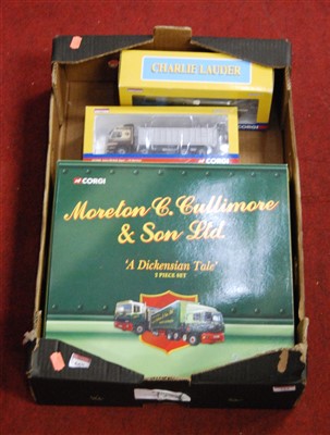 Lot 669 - Three boxed incomplete 1:50 scale Corgi road...