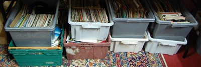 Lot 681 - An extremely large collection of vinyl records...