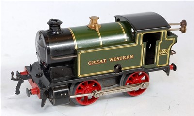 Lot 295 - 1936-41 Hornby M3 tank c/w loco 0-4-0 GW green...