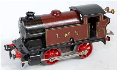 Lot 296 - 1936-41 Hornby M3 tank c/w loco 0-4-0 LMS red...
