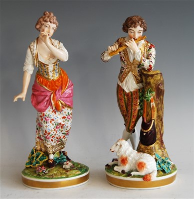 Lot 1023 - A pair of early 19th century Bloor Derby...
