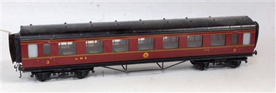 Lot 282 - Exley K5 LMS all 3rd, open bogie coach No....