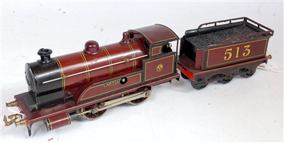 Lot 268 - Bing 0-4-0 c/w loco and 6-wheel tender 'Apollo'...