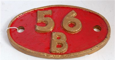 Lot 90 - Locomotive shed plate 56B Ardsly