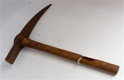 Lot 36 - A coal pick originally from Norwich Thorpe...
