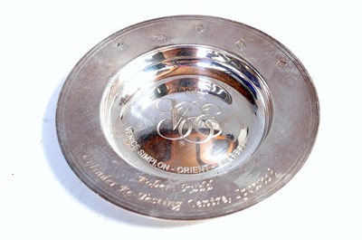 Lot 89 - A solid silver presentation dish Venice...