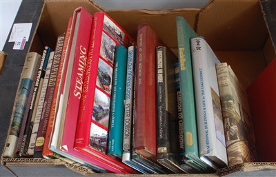 Lot 82 - 21 hardback railway books