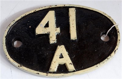 Lot 71 - Shed plate 41A Sheffield Darnall