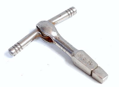 Lot 100 - A folding carriage door key, NSR North...