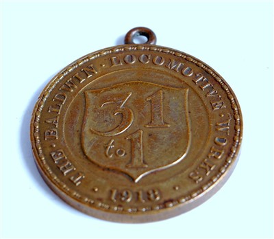 Lot 97 - An American WWI medallion issued by the...
