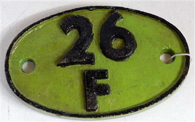 Lot 69 - A shed plate 26F Patricroft or Lees, Oldham