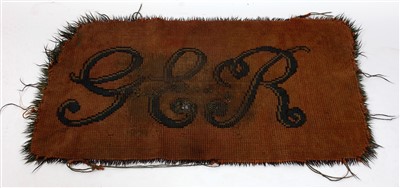 Lot 49 - Great Eastern Railway carpet approx 1m x ¾m...