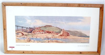 Lot 112 - An original railway carriage print "SANDSEND,...