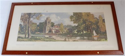 Lot 120 - An original carriage railway print "HEMINGFORD,...