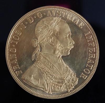 Lot 2111 - Austria, 1915 four gold ducat re-strike