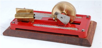 Lot 137 - A kit built stationary horizontal mill engine...