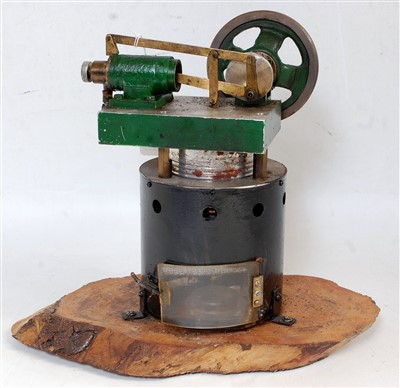 Lot 142 - A scratch built stationary hot air steam plant...
