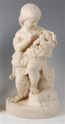 Lot 1040 - A Victorian Copeland parian figure group Go to...