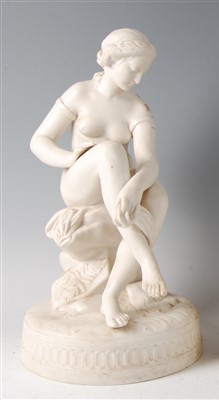 Lot 1039 - A Victorian parian figure group modelled as a...