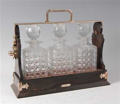 Lot 1264 - A late Victorian coromandel and silver plated...
