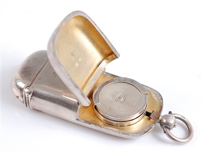 Lot 2147 - A late Victorian silver combination sovereign/vesta case
