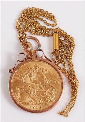 Lot 2140 - Great Britain, 1918 gold full sovereign