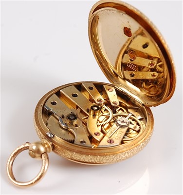 Lot 1196 - An 18ct yellow gold open faced pocket watch,...