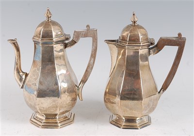 Lot 1094 - A late Victorian silver chocolate pot, having...