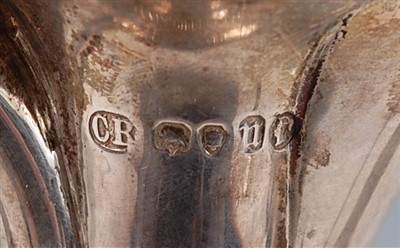 Lot 1111 - A Victorian silver claret jug or wine ewer,...
