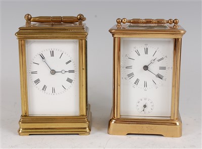 Lot 1375 - A late 19th century French lacquered brass...