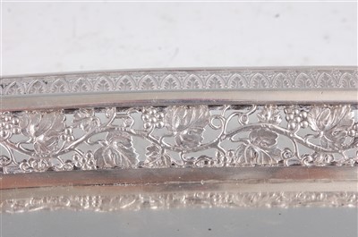 Lot 1142 - A 19th century continental silver drinks tray,...