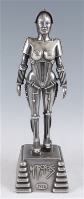 Lot 627 - A Compulsion Sculpture pewter resin figure of Maria