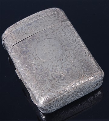 Lot 1127 - A late Victorian silver combination snuff box...