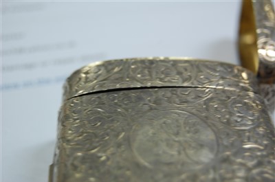 Lot 1127 - A late Victorian silver combination snuff box...