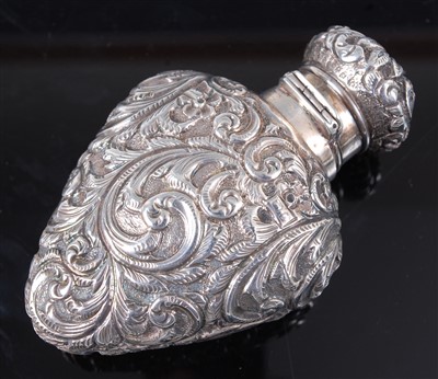 Lot 1128 - A Victorian silver scent bottle, the whole...