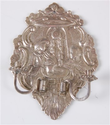 Lot 1136 - A late 19th century Dutch silver miniature...