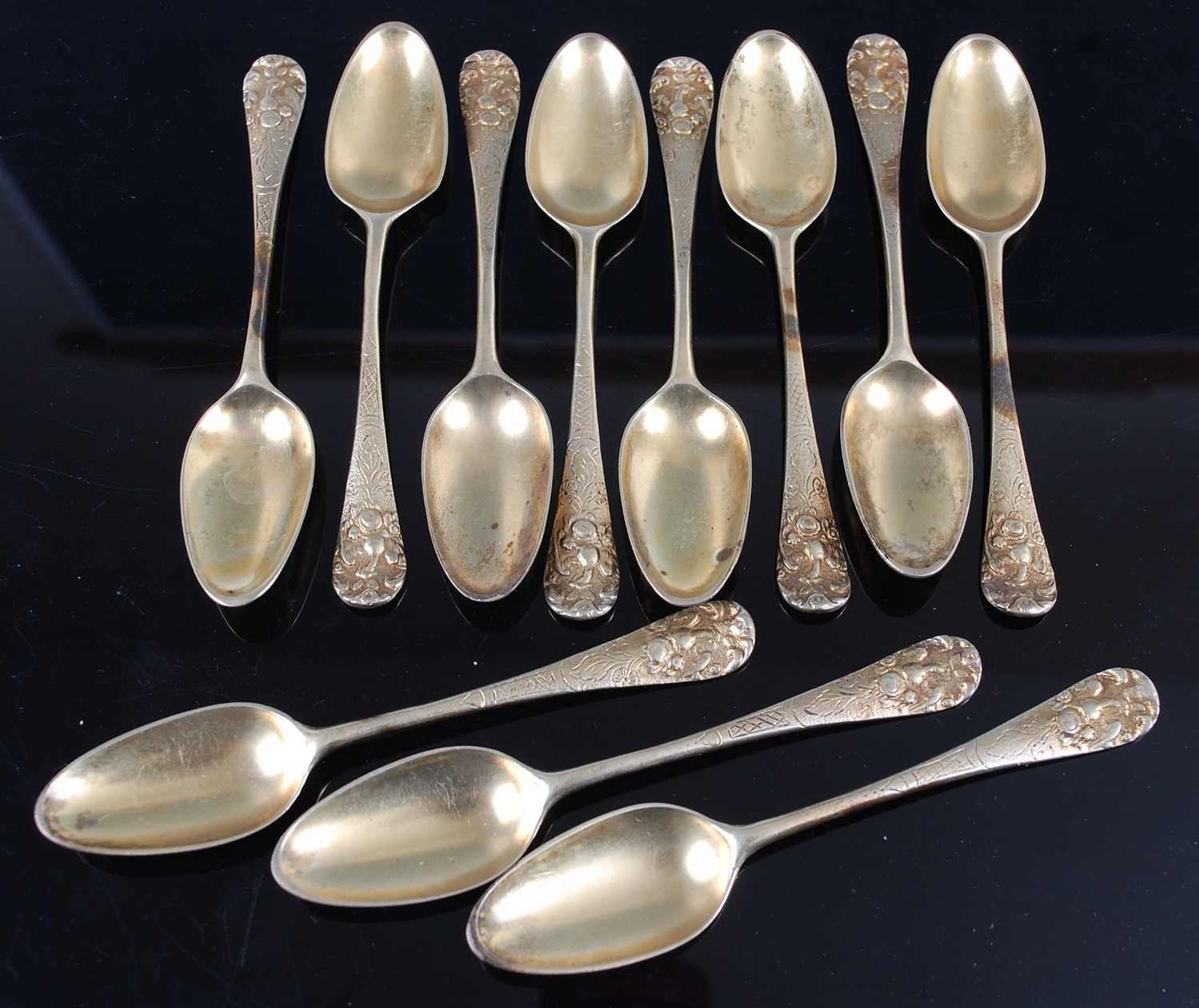 Lot 1160 - A set of eleven late 19th century continental...