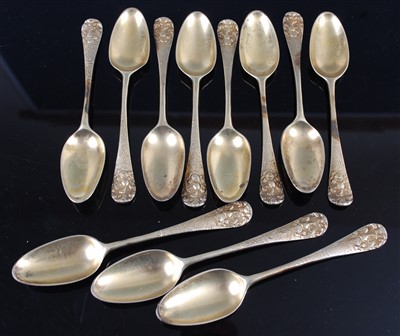 Lot 1160 - A set of eleven late 19th century continental...