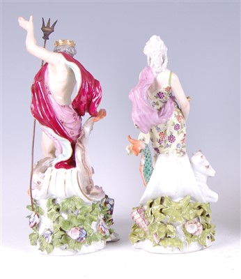 Lot 1012 - A pair of late 19th century Meissen Dresden...