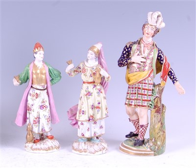 Lot 1013 - A pair of 19th century soft-paste porcelain...