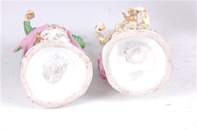 Lot 1013 - A pair of 19th century soft-paste porcelain...