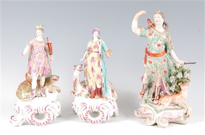 Lot 1019 - A pair of early 19th century English porcelain...